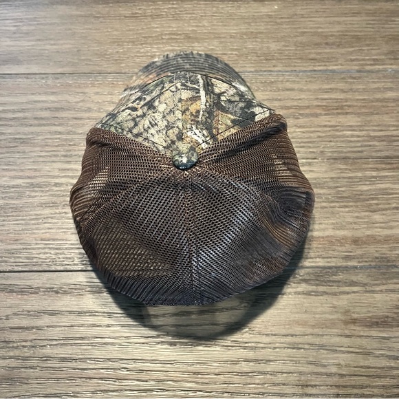 Mossy Oak Camo Cap with Brown Mesh - Picture 2 of 3